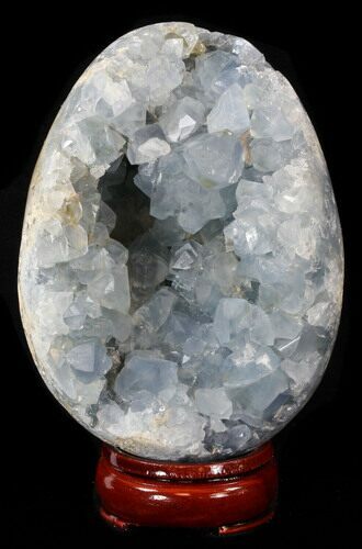 Gorgeous Celestine (Celestite) Geode Egg - Madagascar #38829